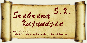 Srebrena Kujundžić vizit kartica